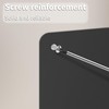 Stainless Steel Stove Backsplash, Kitchen Splatter Shield Black 12"x16"