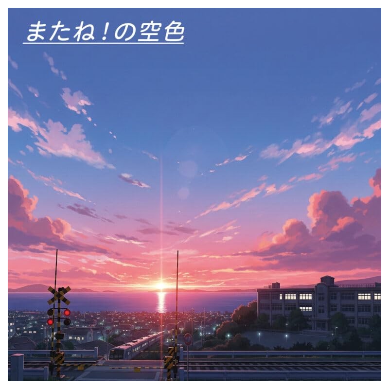 Kyoeish Plastic Double-Sided Desk Pad, Sky Blue (See You! Sky