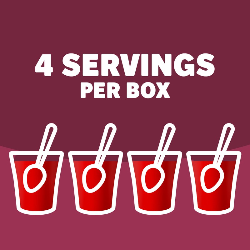 Jell-O Gelatin Dessert, Cranberry, 3-Ounce Boxes (Pack of 4)