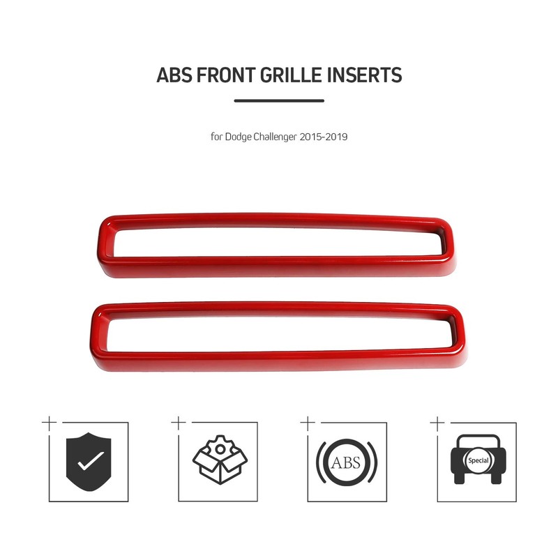JeCar Grille Inserts ABS Grill Cover Trim Kit Exterior Accessories