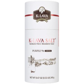 K-LAVA SALT—Korea's No.1 Bamboo Salt—Purple 9x, Crystal, 8.47 Ounce