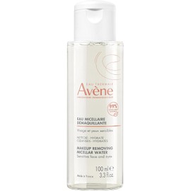 AVENE, Agua micelar desmaquillante facial, limpia, calma e hidrata, para piel sensible, 100 ml