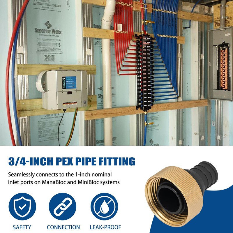 50141 3/4" PEX Crimp Supply Adapter for Viega ManaBloc and