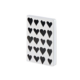 nuuna Notebook A6 | Bébé Sucré S - Coeur De La Nuit | 2.5 mm Dot Grid | 176 Numbered Pages | 120 g Premium Paper | Vegan White | Sustainably Produced in Germany