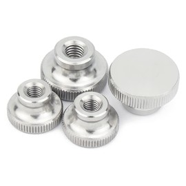 CONPHERON M3 Knurled Nuts Blind Hole Knurled Thumb Nuts 304 Stainless Steel Grip Nuts Knurled Nut with High Head (Pack of 6)