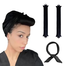 Kotkiddy Locken ohne Hitze, Lockenwickler, Heatless Curls, Lockenwickler über Nacht, DIY Heatless Curls Band Frisurenset, Hitzefreier Lockenstab für Lange HaareLocken ohne Hitze