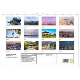 South Korea - A Journey to an Unknown Country (Wall Calendar 2026 DIN A4 Landscape), CALVENDO Monthly Calendar