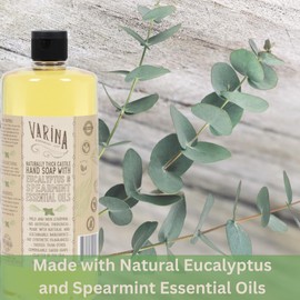 Varina Liquid Soap - Liquid Organic Castile Soap Eucalyptus Spearmint - 32oz