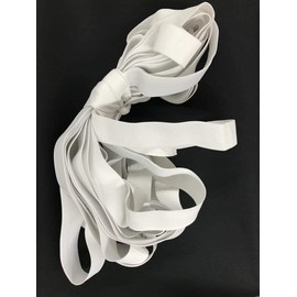 3/4", 1", 1 1/2", 2" Woven Elastic 10 Yard Bundle (White, 3/4")