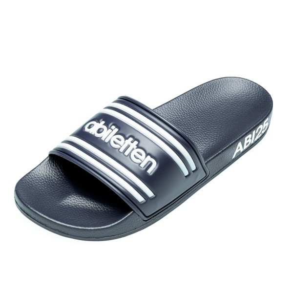 StickyMemes030 Abiletten Flip Flops Black/Dark Blue Sizes 5-12 Downhill Design