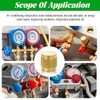 YTKavq 1/4" SAE Refrigeration Access Valve Caps，15 Pcs Service Access