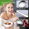 Set of 3 Stainless Steel Serving Spoons, Large Cooking Spoons,
