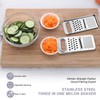 Vegetable Grater, Coarse, Stainless Steel, Silver, Stainless Steel Grater, Comfortable