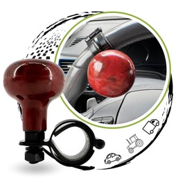 TronicXL Steering Wheel Knob for Car Tractor Truck Steering Wheel Knob Wood Design Excavator Forklift Steering Wheel Knob Aid