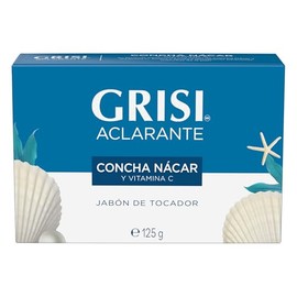 Grisi, Jabón en barra Concha Nácar, Jabón aclarante con vitamina C, Jabón en barra solido, 125g                                                       