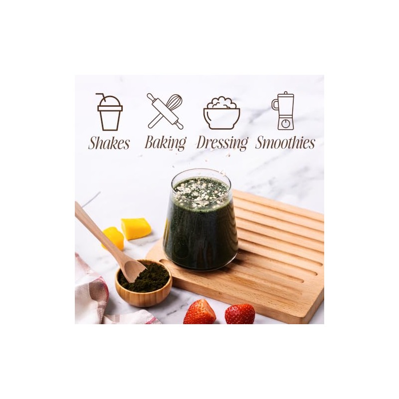 Sevenhills Wholefoods Organic Chlorella Powder 400g, Broken Cell Wall, High