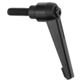 sourcing map 1Pcs M8 x 20mm Adjustable Knobs Handle Male Thread Push Button Ratchet Quick Release Locking Rotating Bolt for Lathe Machinery, Black
