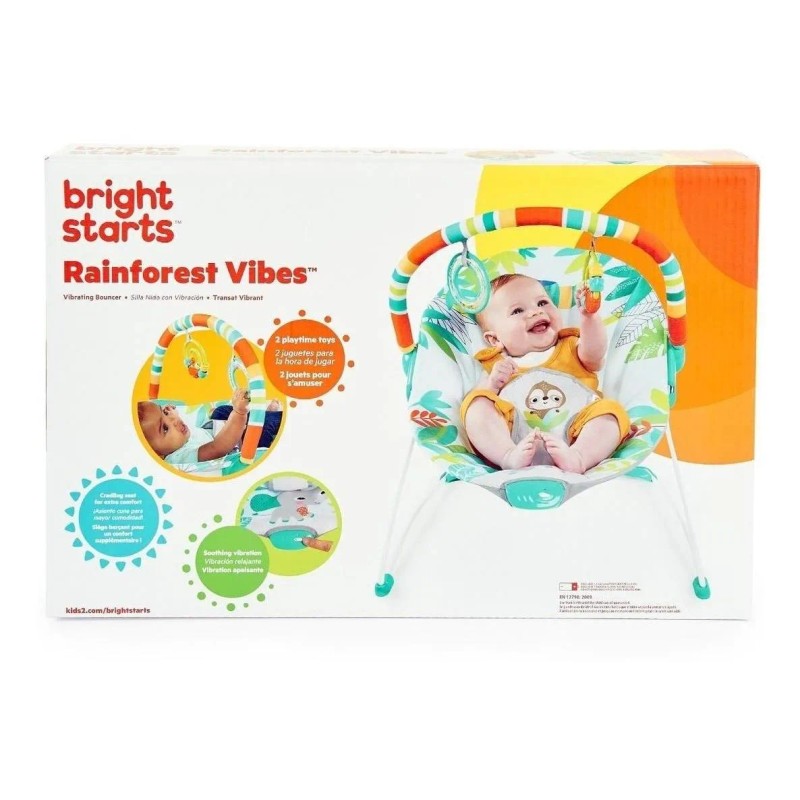 Bouncer Mecedora Bright Starts Safari Fun Vibrador