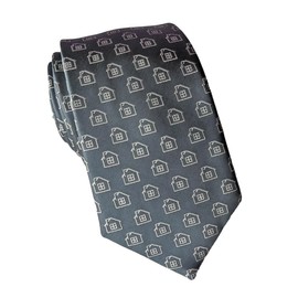 Real Estate Necktie - Real Estate Tie - Real Estate Agent Gift - Gift for Realtor - Real Estate Gift - Architect Necktie, Construction Necktie - House Necktie - Real Estate Tie