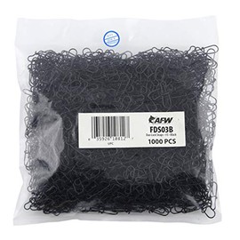 American Fishing Wire Broches de Bloqueo Duo, tamaño #3, 40 LB (18 kg) Prueba, Negro, 1000 Piezas