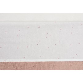 Jollein Bettlaken Wiege - Twinkling, Wild Rose - 75x100cm - Für Babywiege - 100% Baumwolle - OEKO-TEX Zertifiziert