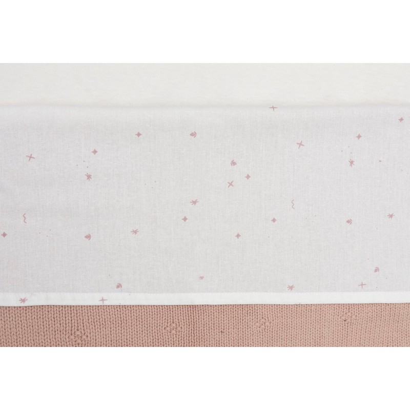 Jollein Bettlaken Wiege - Twinkling, Wild Rose - 75x100cm -