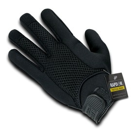 RAPDOM Tactical Neoprene Gloves, Black, Medium