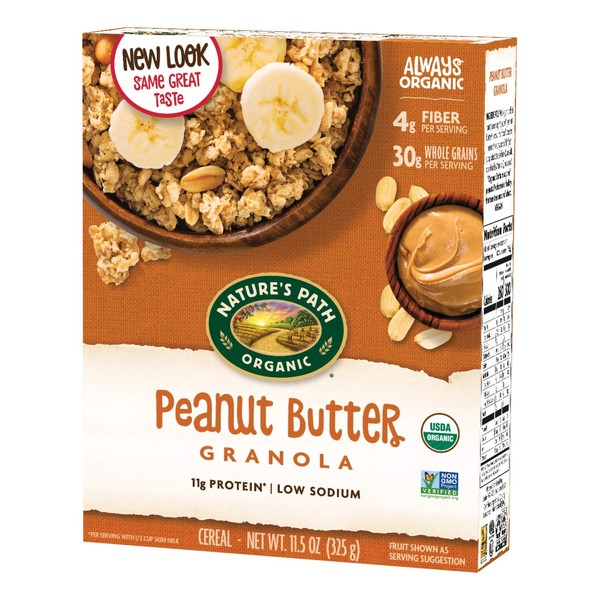 Nature's Path Organic Peanut Butter Granola, 11.5 Ounce, Non GMO
