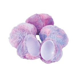 Fur Covered Easter Eggs (set of 6 soft plush eggs) Easter Basket and Hunt Party Supplies