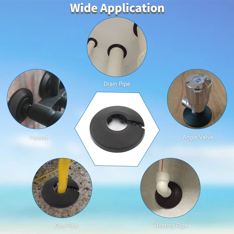 MroMax Fit for 1.3 inch OD Flange Water Pipe Cover