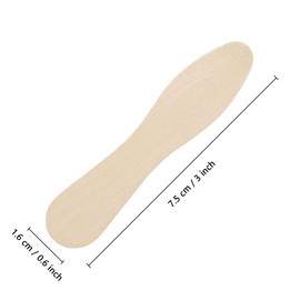 YXHZVON Pack of 100 Mini Wooden Ice Cream Sticks, Disposable Environmentally Friendly Wooden Ice Cream Spoons, Biodegradable for Party Events and Weddings
