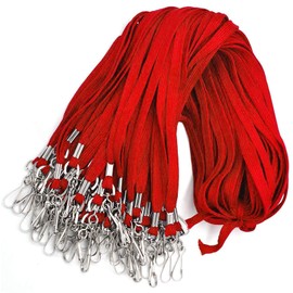 Bird Fiy Red Lanyard 32" Flat Lanyards with Swivel Hook Attachment(Red)