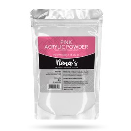 Nena's Superior Sculpting Powder Professional Acrylic Nail System Clear Blush Pink Medium Pink 16 oz 460 g (Pink)