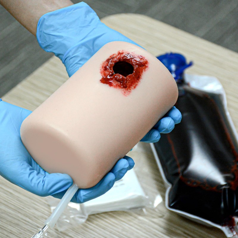 MedEduQuest Wound Packing Trainer with Tourniquet for Bleeding Control Training,