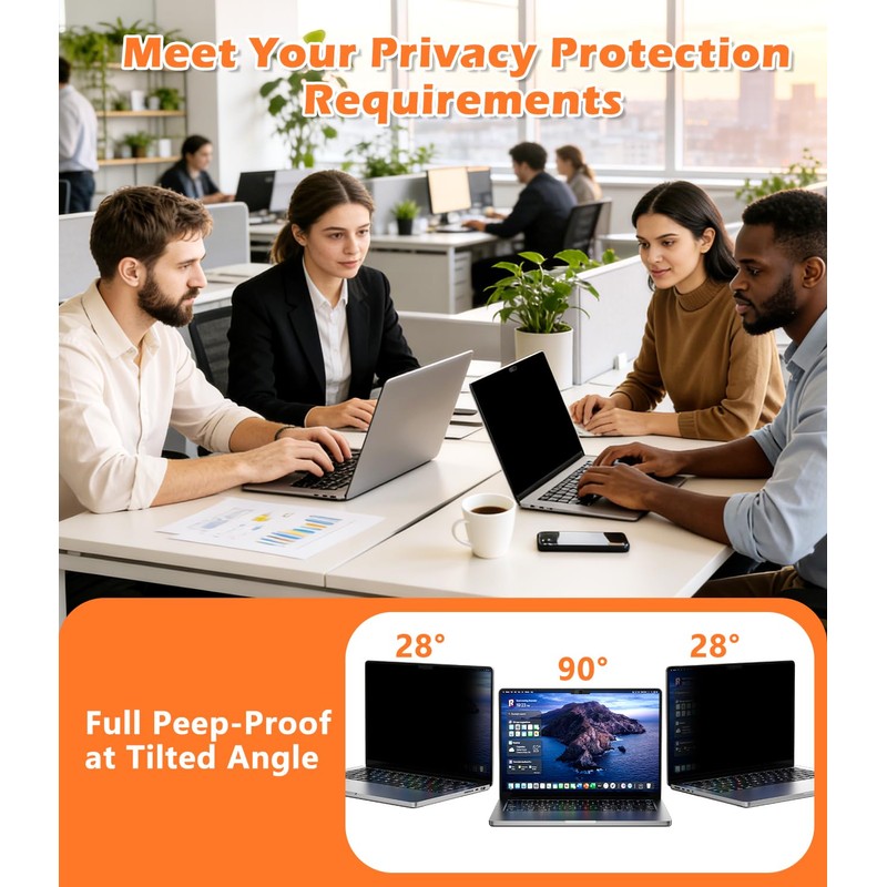 imluckies Magnetic MacBook Privacy Screen for MacBook Pro 16 &