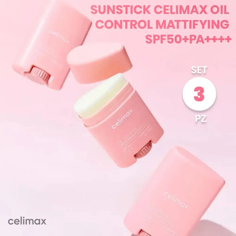 Set 3pz Celimax Sunstick Oil Control Mattifying Spf50+pa++++