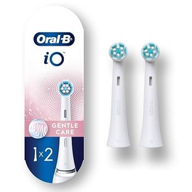 Oral-B iO Gentle Care - Cabezales de cepillo de repuesto, color blanco, 2 unidades
