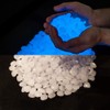 Muzero Glow in The Dark Pebbles - 200pcs White Glowing