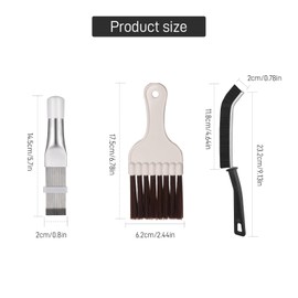 Lamellar Comb, Pack of 3 Condenser Comb, Dryer, Stainless Steel Dryer, Cleaning Brush, Air Conditioning Comb, Air Conditioning Comb, Condenser Fin Comb for Cleaning Air Conditioners, Refrigerators