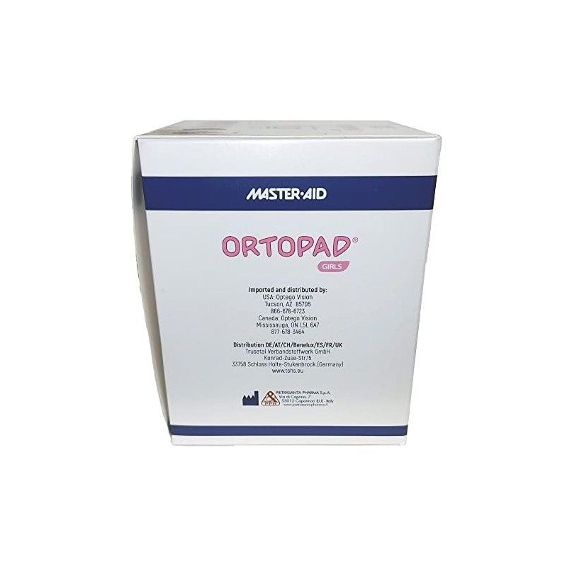 Ortopad® Bamboo Girls Eye Patches, 50/Box (Medium Size, 2-4 yrs)