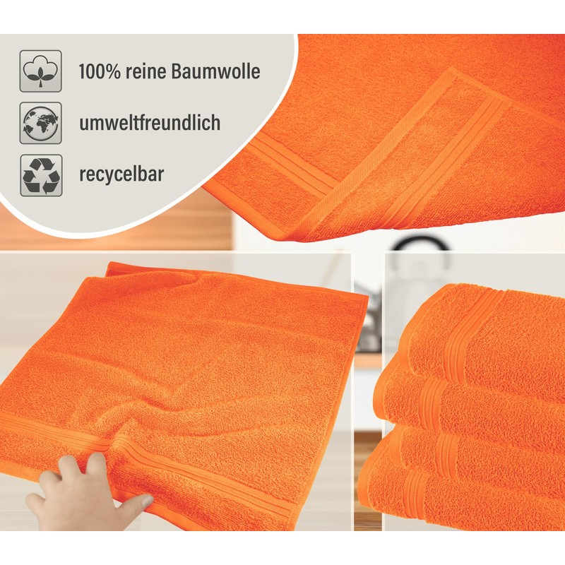 Lashuma Linz Terry Towels, Kitchen Towel Set of 4, Colour: