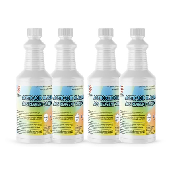 Acetic Acid Glacial 99% ACS Grade - 4 Quarts (1