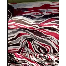 Joann Fabric Silky Prints Feather Lines STR Charmeuse 54" Wide By The Yard