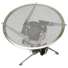Burner Pad, Cooking Net, For Camping & Outdoors, Cooking, Flame Dispersion, Cooker, Burning Prevention, Adjustable Flame Adjustment, Round Shape (Titanium Frame Diameter: 6.1 inches (15.5 cm), Size L