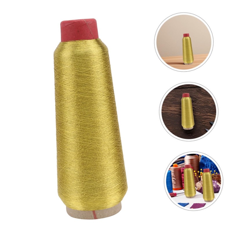 TEHAUX 2rolls Metallic Embroidery Thread for Sewing and Crafting Floss