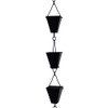 Nutshell Stores Tapered Square Cups Rain Chain - Black -