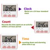 24 Hour Digital Timer Magnetic Kitchen Timer with Clip Large