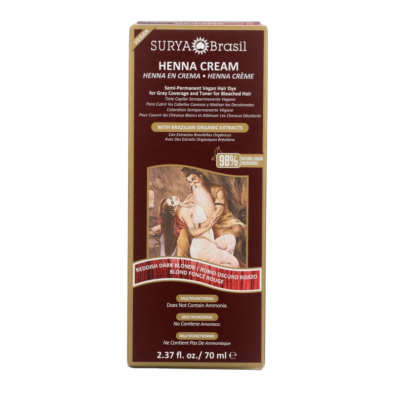 Surya Brasil - Reddish Dark Blonde Semi Permanent Henna Cream