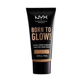 NYX PROFESSIONAL MAKEUP Born To Glow Naturally Radiant Foundation - Golden, Medium Deep With Warm Undertone