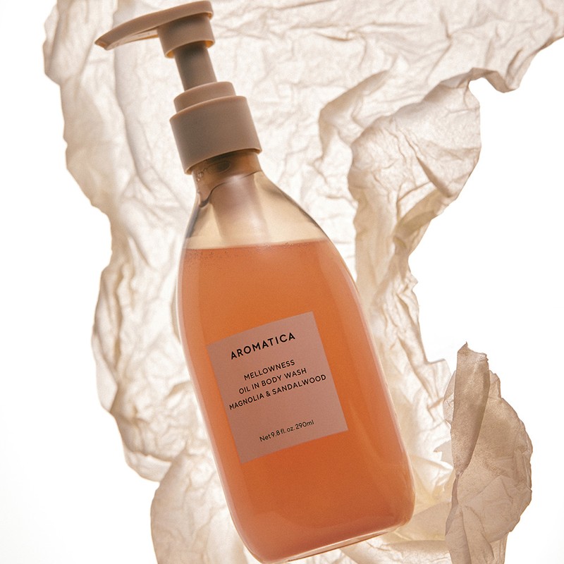 Aromatica Oil Wash · Triple Hydration · Skin Radiance ·